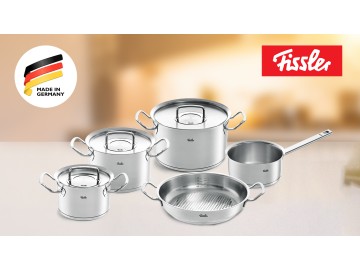 Bộ nồi Fissler Original Profi 5 món có quánh và chảo tay cầm - Made in Germany 